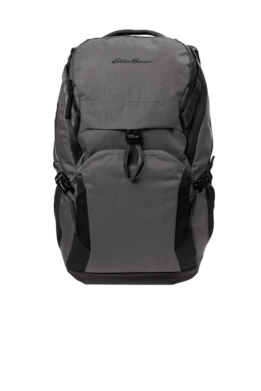 Eddie Bauer Tour Backpack - Grey Steel Heather/ Black - front