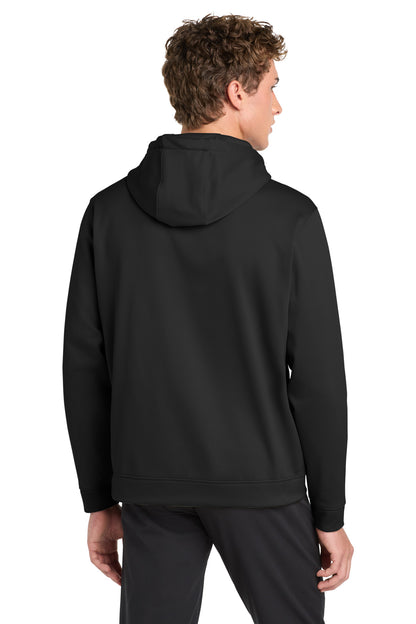 Sport-Tek Sport-Wick Fleece Hooded Pullover - Black - back