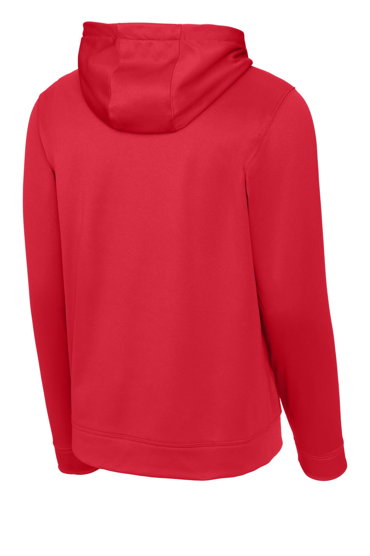 Sport-Tek Sport-Wick Fleece Hooded Pullover - Deep Red - flat back
