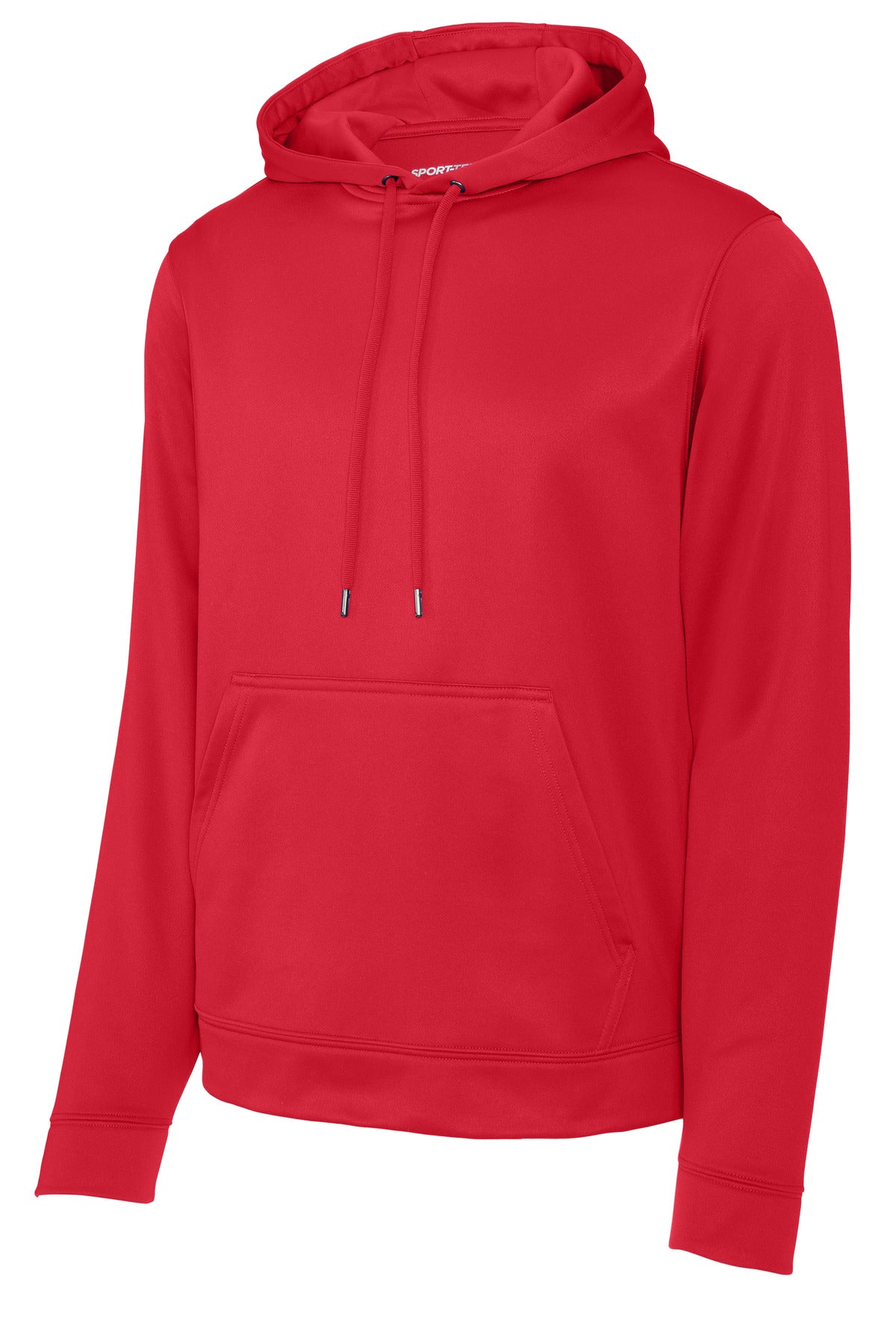 Sport-Tek Sport-Wick Fleece Hooded Pullover - Deep Red - flat front