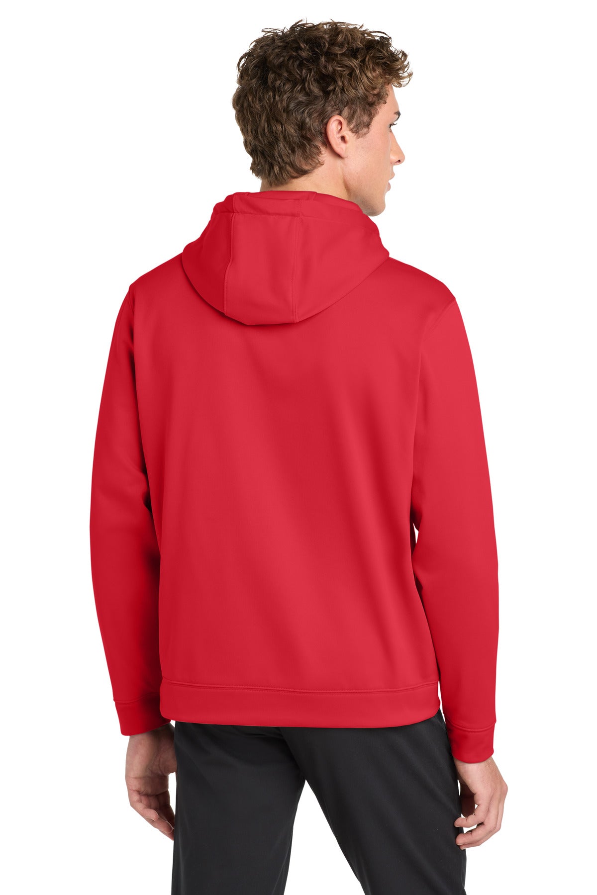Sport-Tek Sport-Wick Fleece Hooded Pullover - Deep Red - back