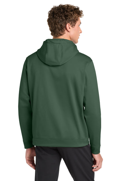 Sport-Tek Sport-Wick Fleece Hooded Pullover - Forest Green - back