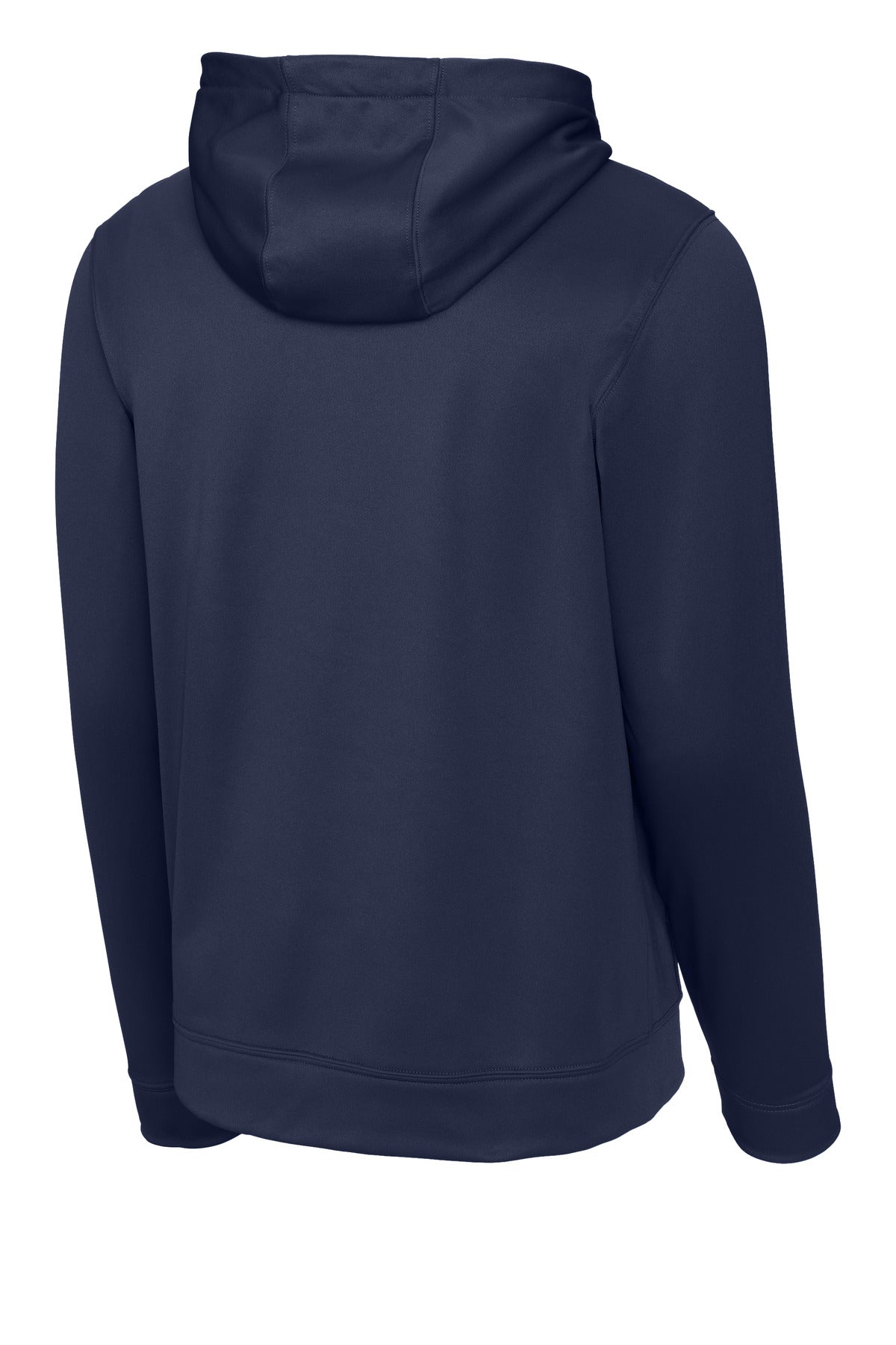 Sport-Tek Sport-Wick Fleece Hooded Pullover - Navy - flat back