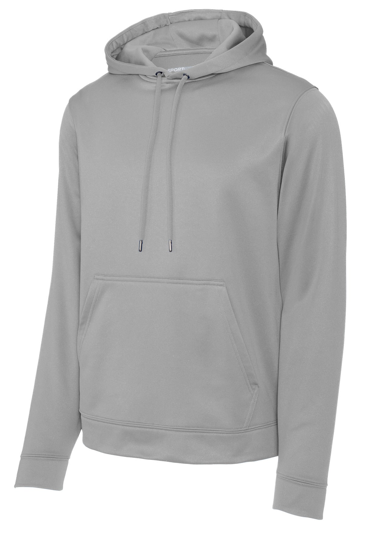 Sport-Tek Sport-Wick Fleece Hooded Pullover - Silver - flat front