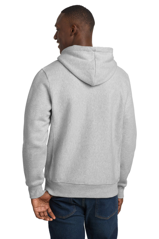 Sport-Tek Super Heavyweight Pullover Hooded Sweatshirt - Athletic Heather - back