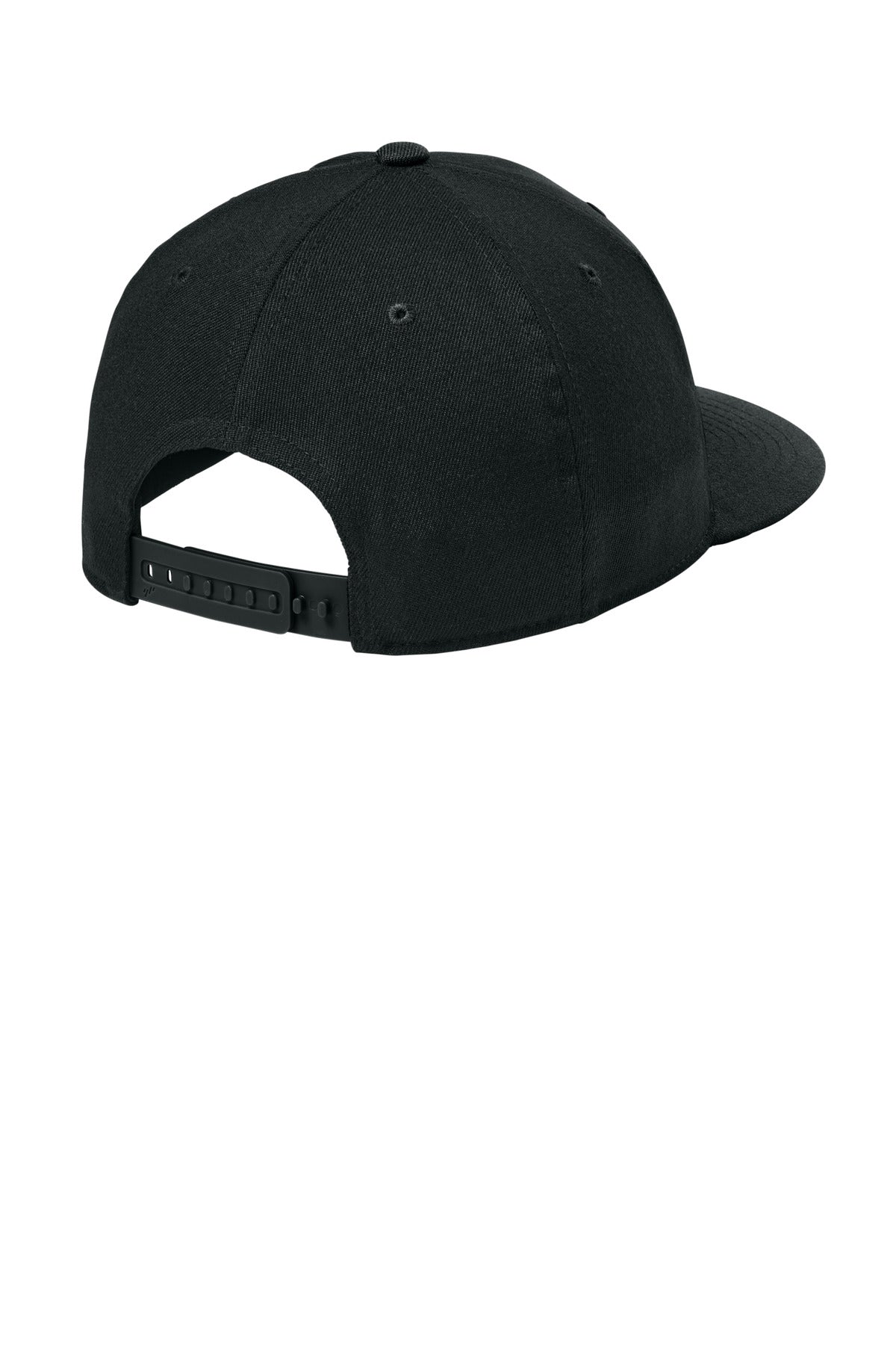 Flexfit 110 Snapback Cap - Black - flat back