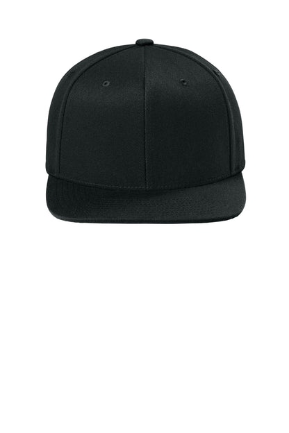 Flexfit 110 Snapback Cap - Black - flat front