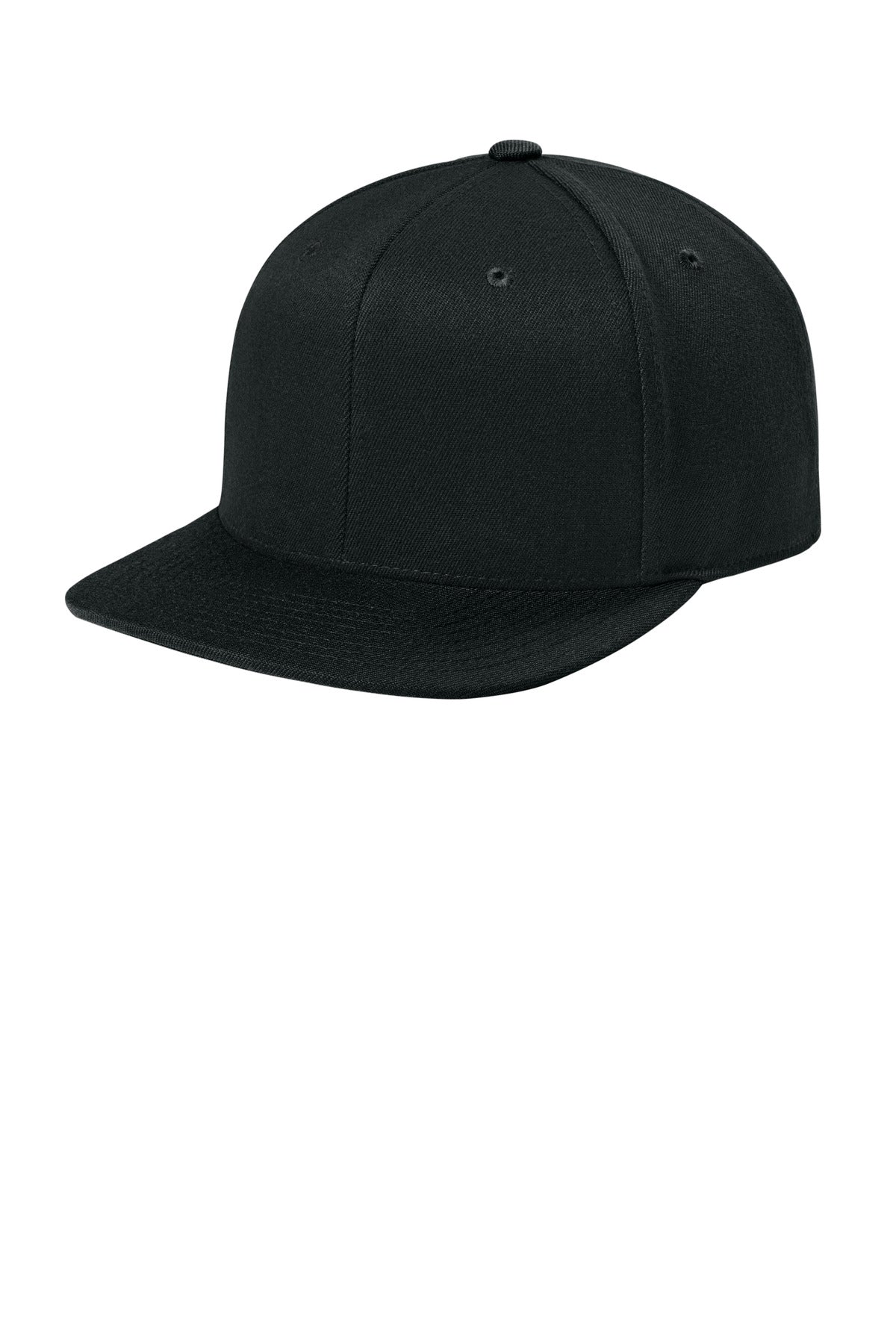Flexfit 110 Snapback Cap - Black - front