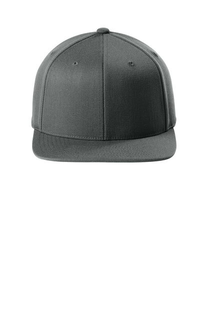 Flexfit 110 Snapback Cap - Dark Grey - flat front