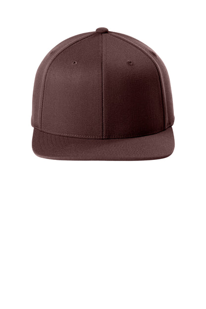 Flexfit 110 Snapback Cap - Maroon - flat front