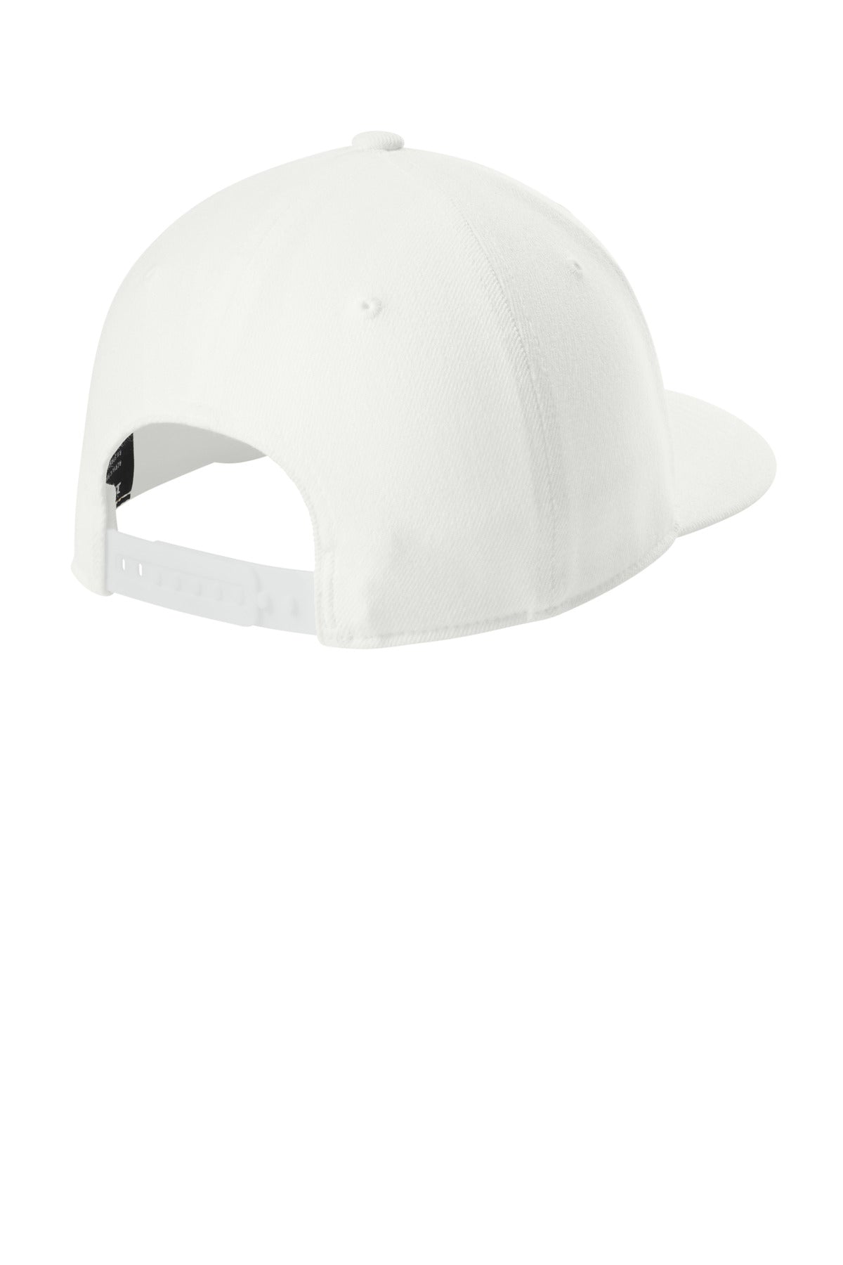 Flexfit 110 Snapback Cap - White - flat back
