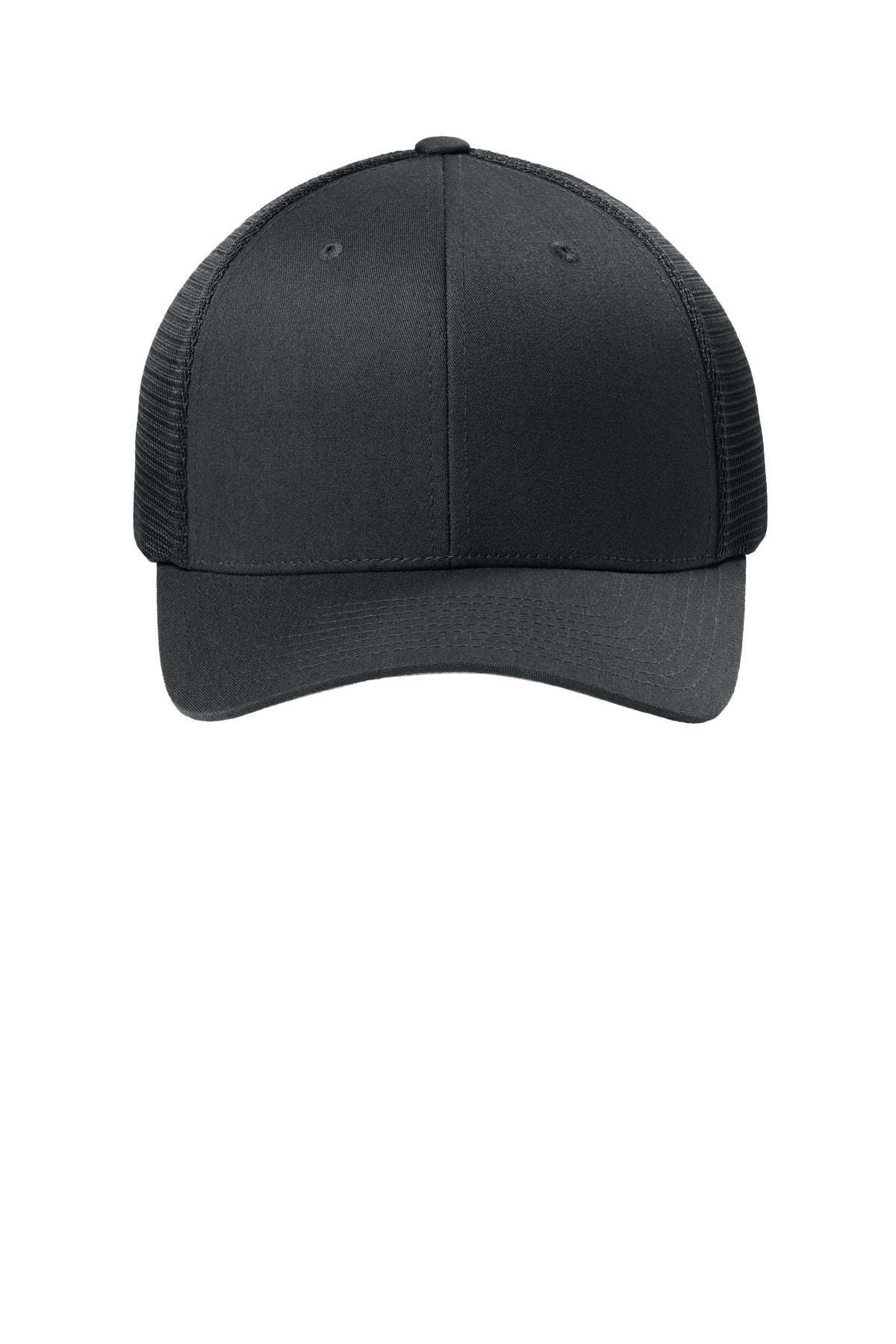 Flexfit 110 Mesh Cap - Black - flat front
