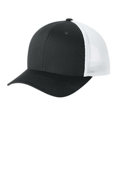 Flexfit 110 Mesh Cap - Black/ White - front