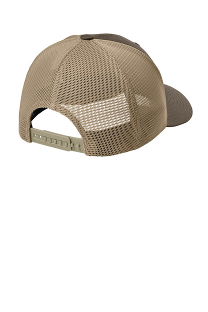 Flexfit 110 Mesh Cap - Brown/ Khaki - flat back