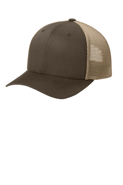 Flexfit 110 Mesh Cap - Brown/ Khaki - front