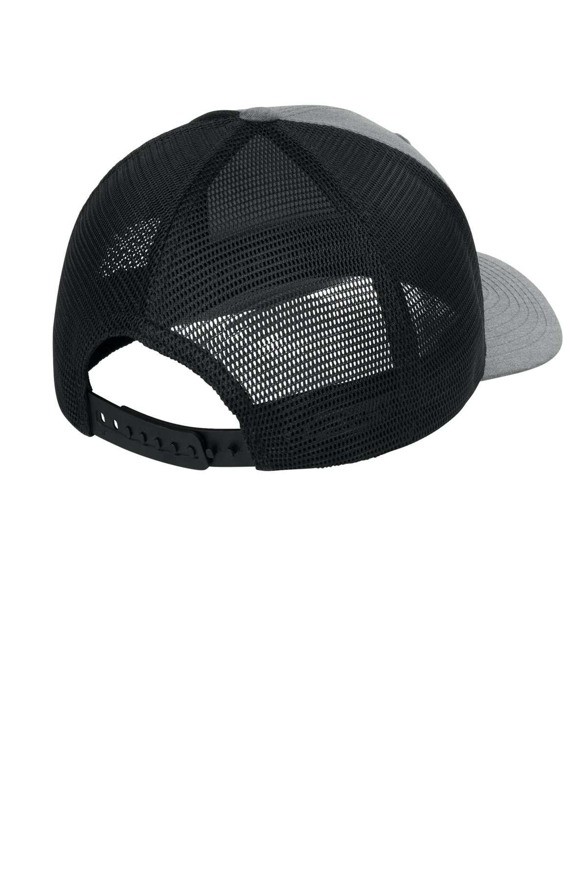Flexfit 110 Mesh Cap - Heather Grey/ Black - flat back