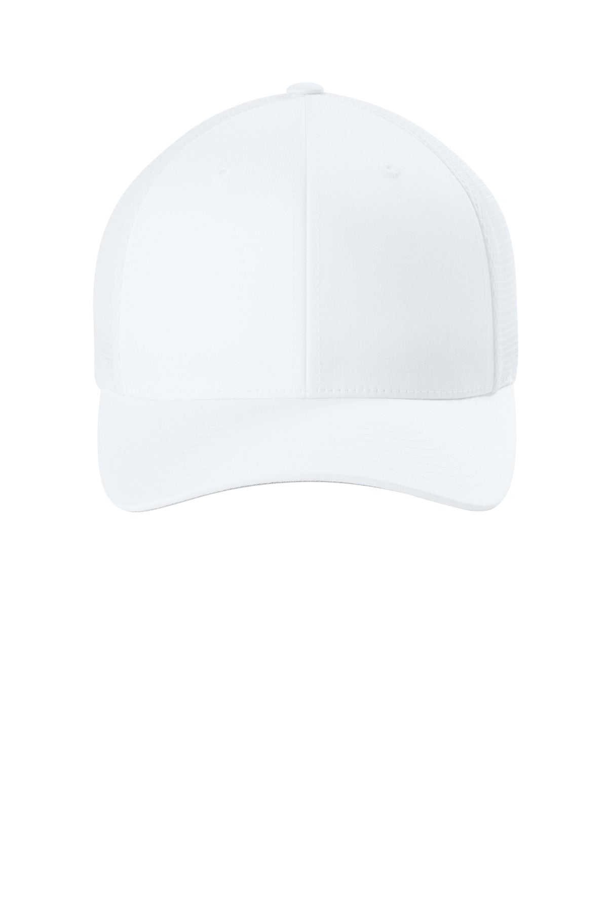 Flexfit 110 Mesh Cap - White - flat front