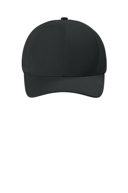Flexfit Delta Perforated Cap - Black - flat front
