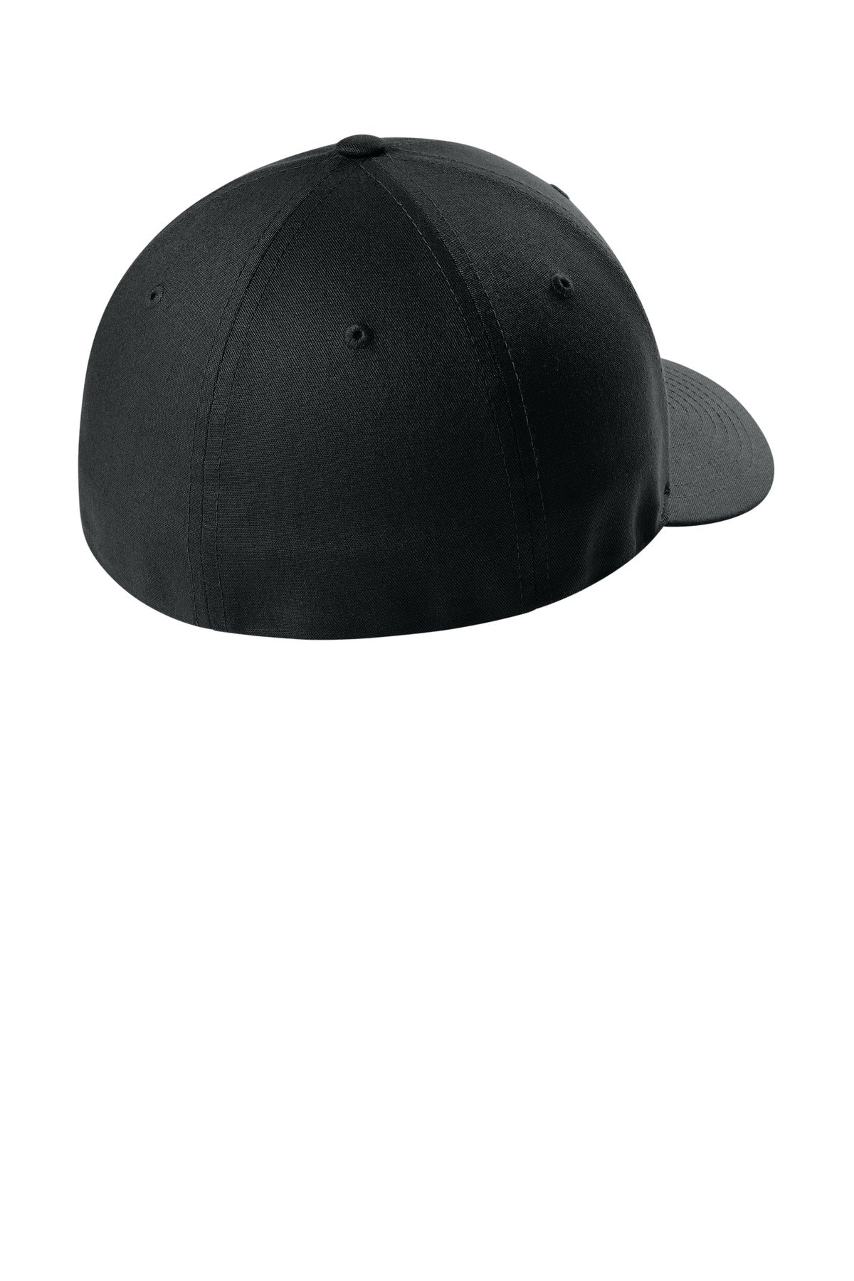 Flexfit V-Flexfit Cotton Twill Cap - Black - flat back