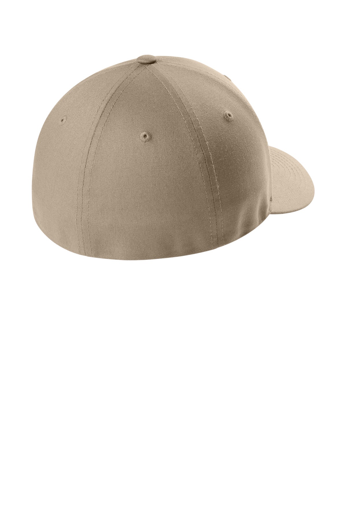 Flexfit V-Flexfit Cotton Twill Cap - Khaki - flat back