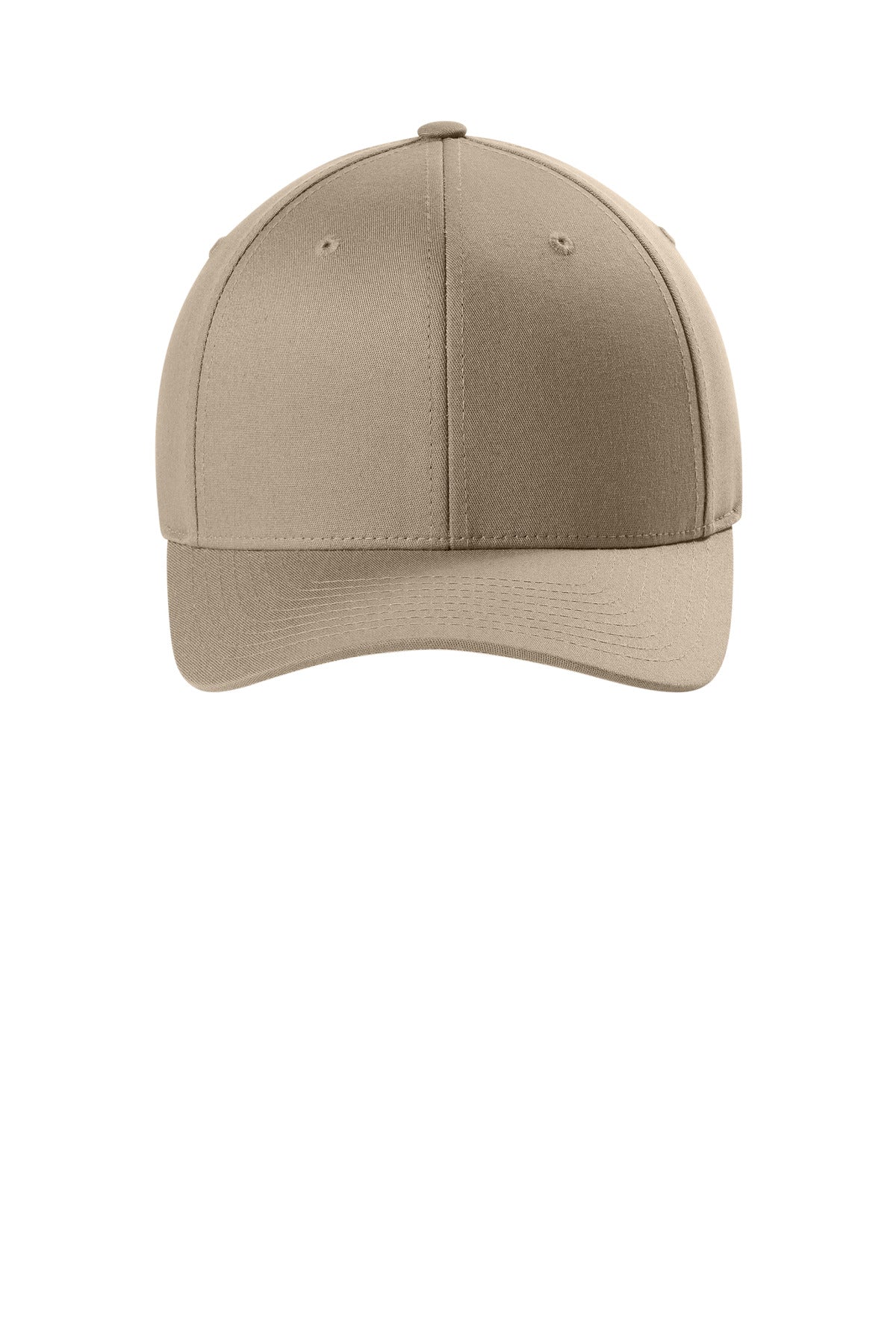 Flexfit V-Flexfit Cotton Twill Cap - Khaki - flat front