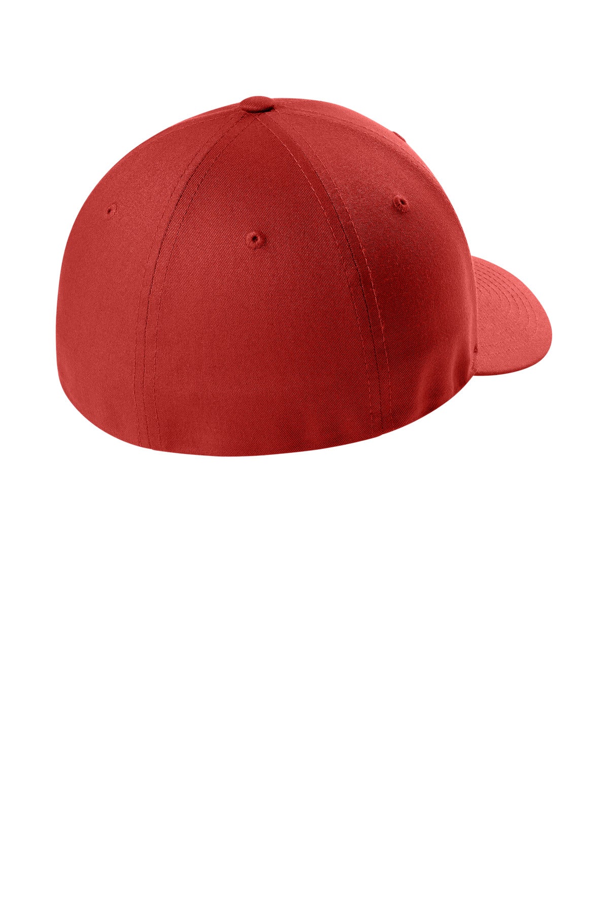 Flexfit V-Flexfit Cotton Twill Cap - Red - flat back