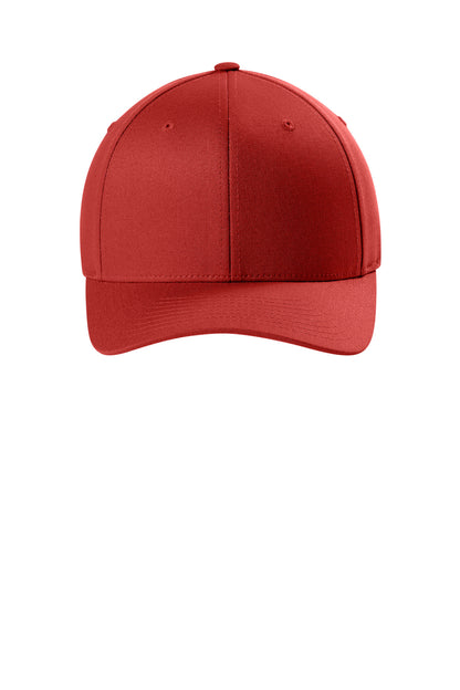 Flexfit V-Flexfit Cotton Twill Cap - Red - flat front