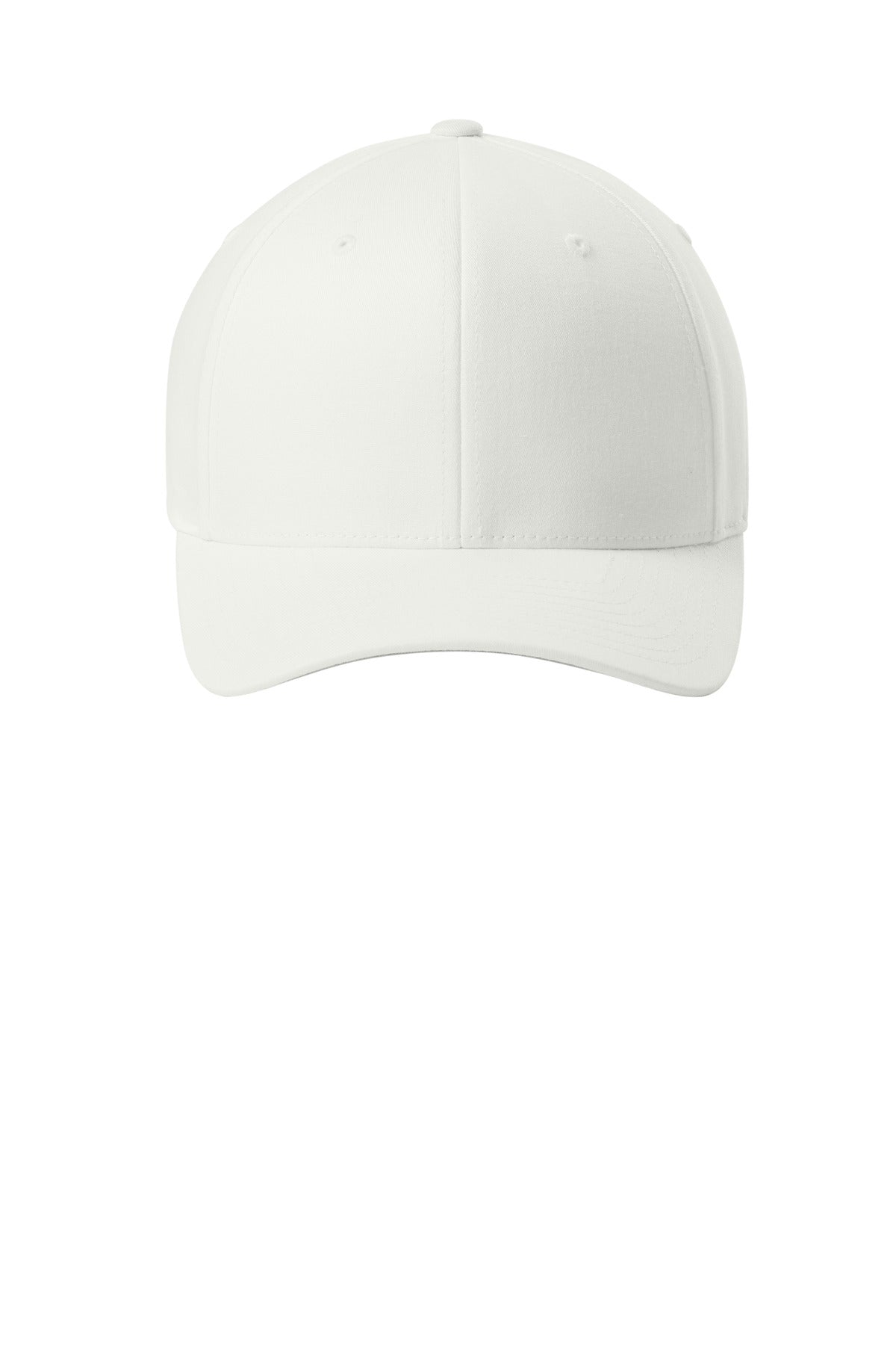 Flexfit V-Flexfit Cotton Twill Cap - White - flat front