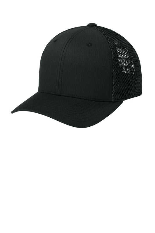 Flexfit Trucker Mesh Cap - Black - front