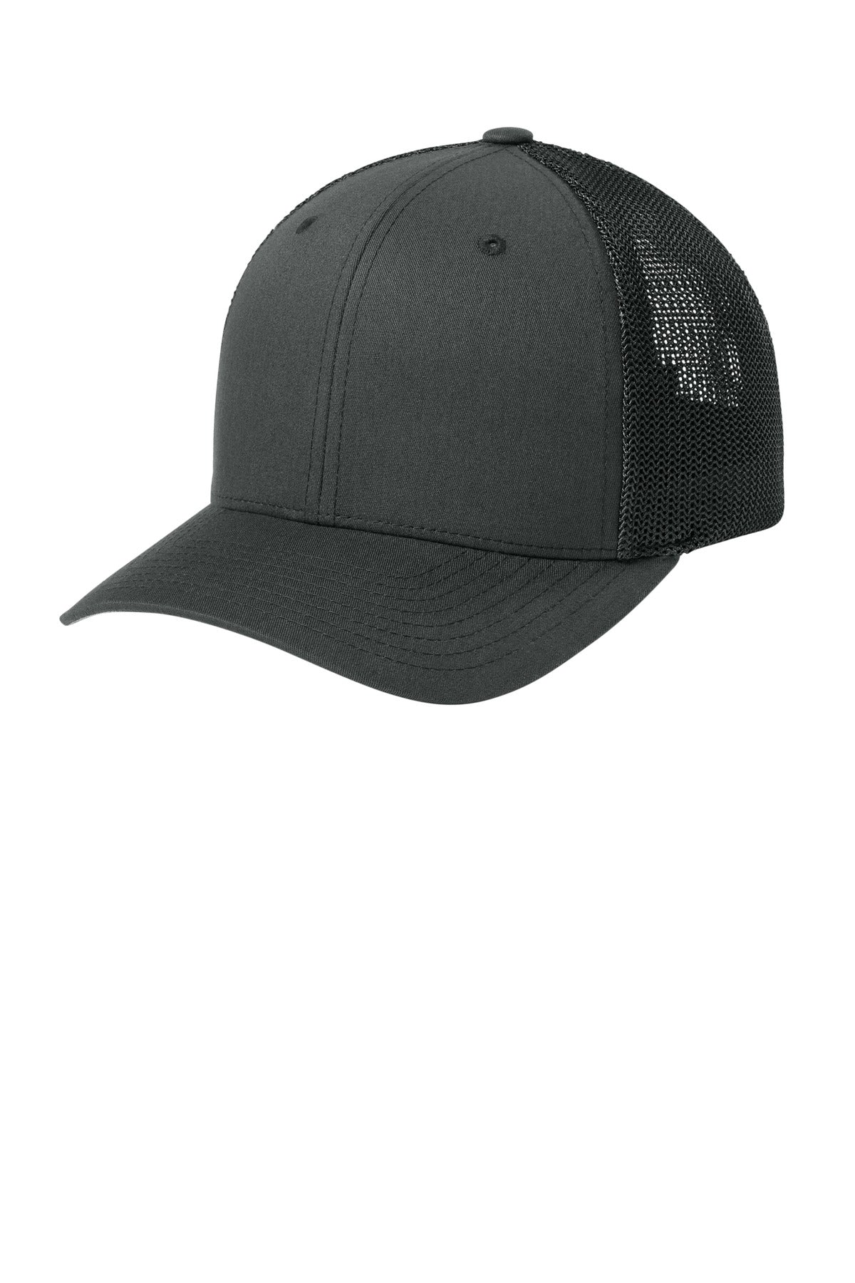 Flexfit Trucker Mesh Cap - Charcoal - front