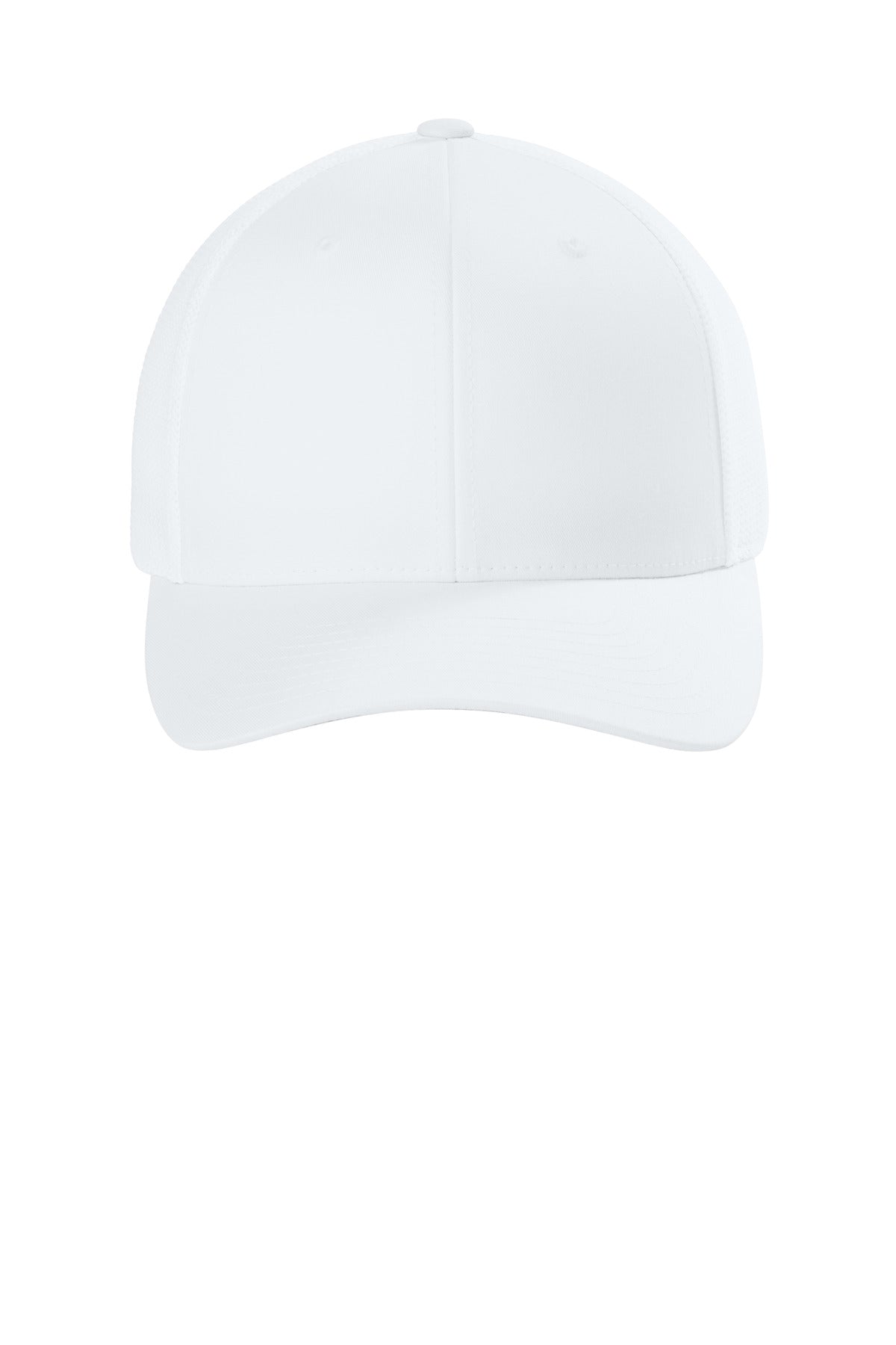 Flexfit Trucker Mesh Cap - White - flat front