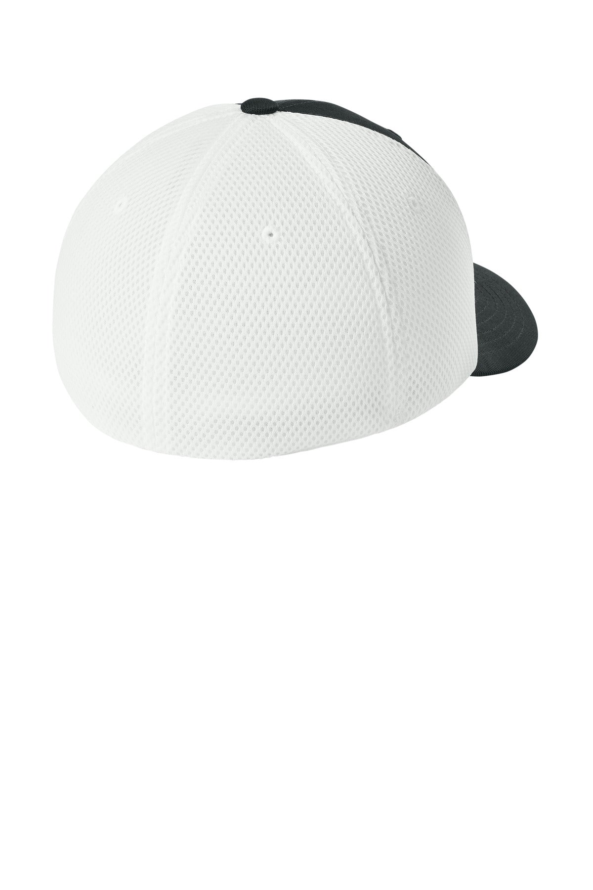 Flexfit Ultrafiber Airmesh Cap - Black/ White - flat back