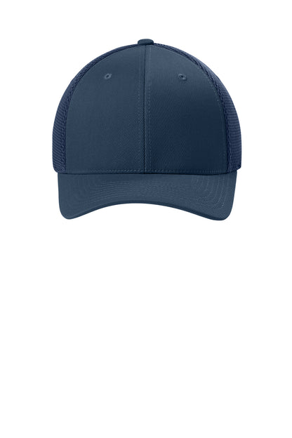 Flexfit Ultrafiber Airmesh Cap - Navy - flat front