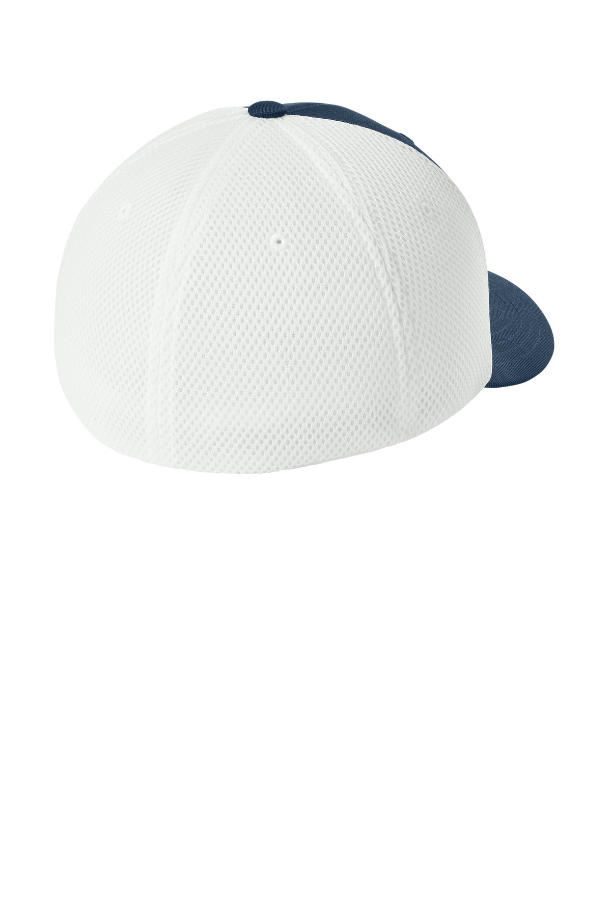 Flexfit Ultrafiber Airmesh Cap - Navy/ White - flat back