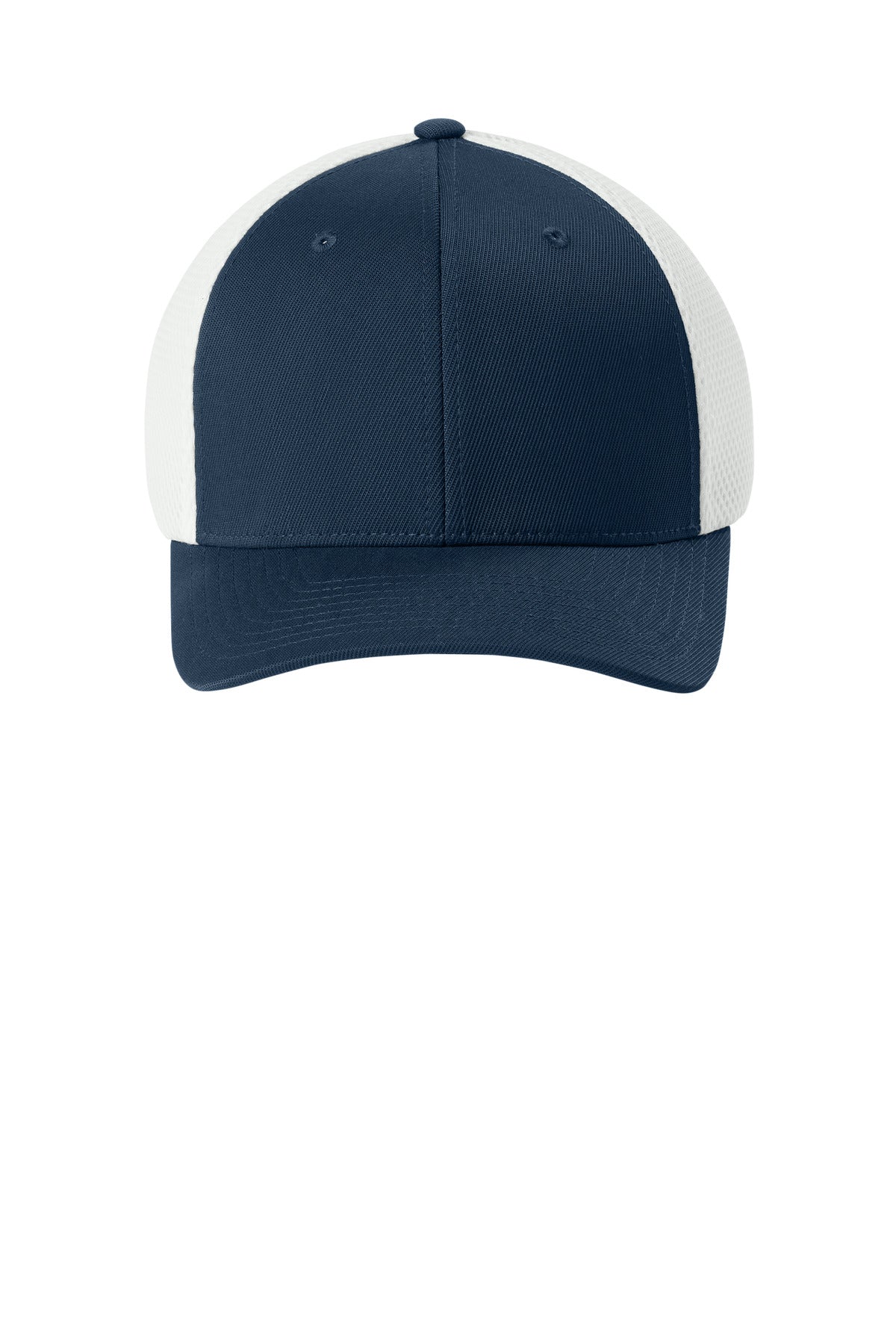 Flexfit Ultrafiber Airmesh Cap - Navy/ White - flat front