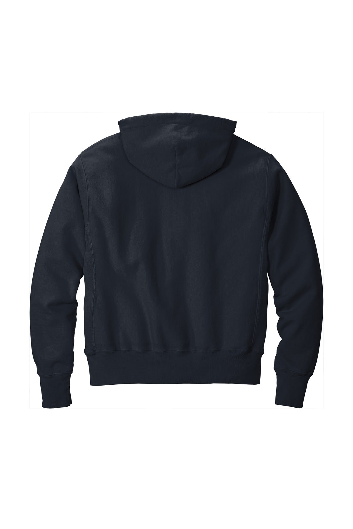 Champion Reverse Weave Garment-Dyed Hooded Sweatshirt - Navy - flat back
