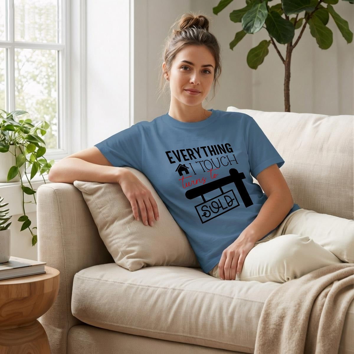 Everything I Touch Turns to Sold Realtor Shirt - Comfort Colors Real Estate Agent Tee