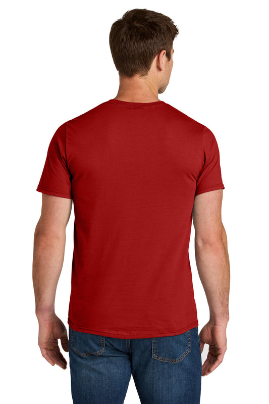 Jerzees Ultimate Unisex Ring Spun T-Shirt - True Red - back
