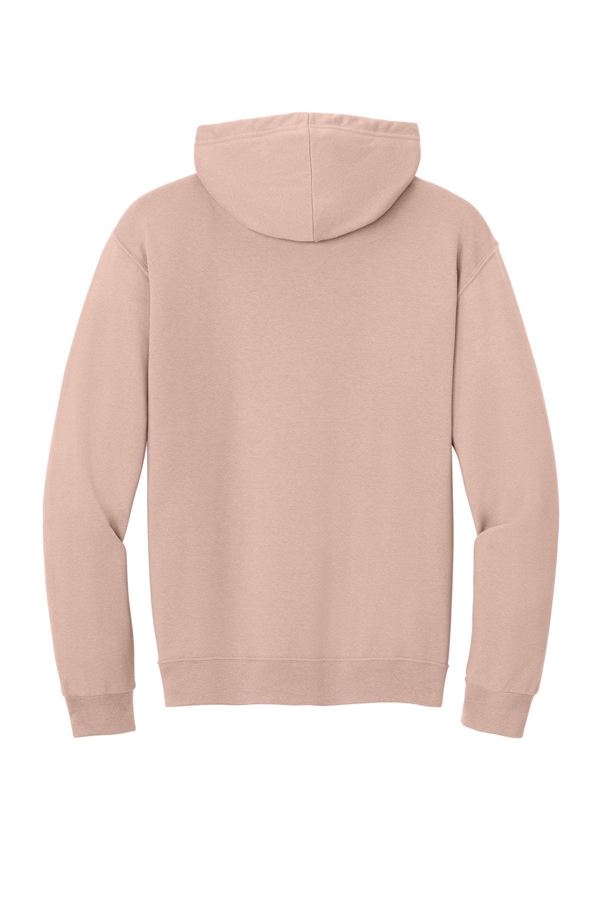 Jerzees Ultimate Unisex CVC Ring Spun Hooded Sweatshirt - Blush Pink - flat back