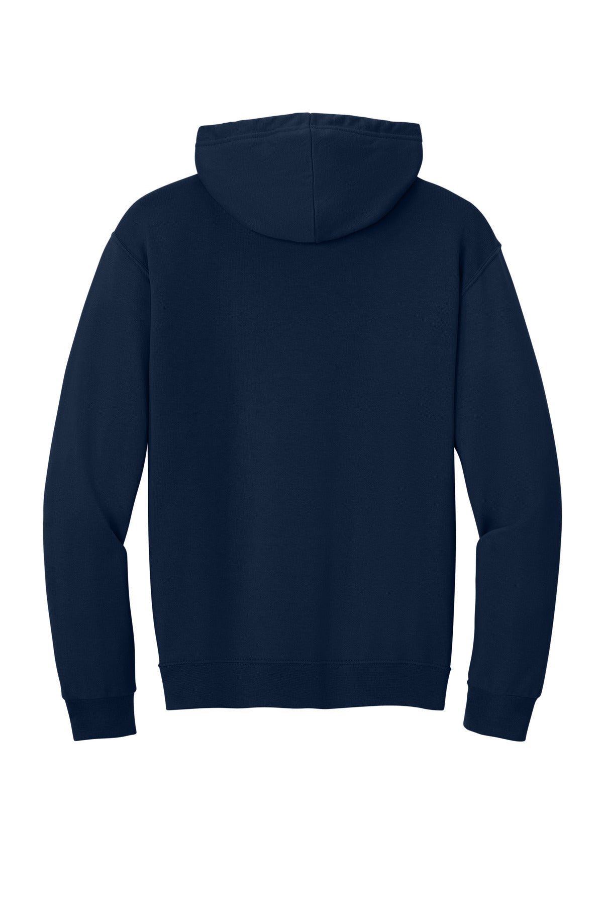 Jerzees Ultimate Unisex CVC Ring Spun Hooded Sweatshirt - J. Navy - flat back