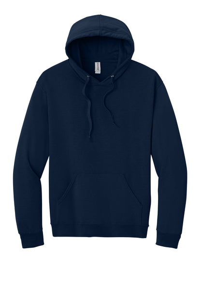 Jerzees Ultimate Unisex CVC Ring Spun Hooded Sweatshirt - J. Navy - flat front