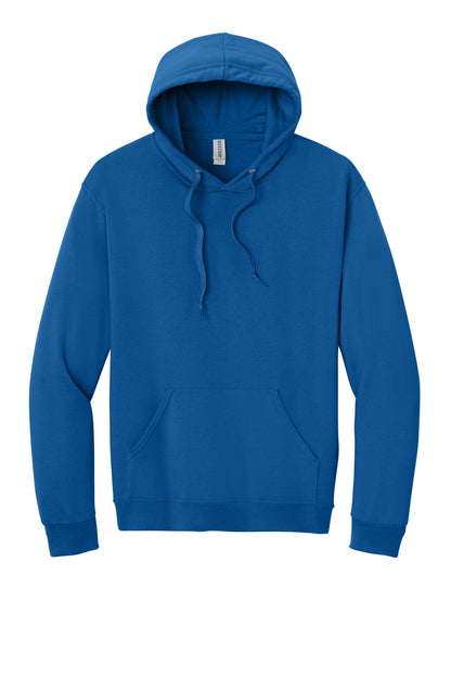 Jerzees Ultimate Unisex CVC Ring Spun Hooded Sweatshirt - Royal - flat front
