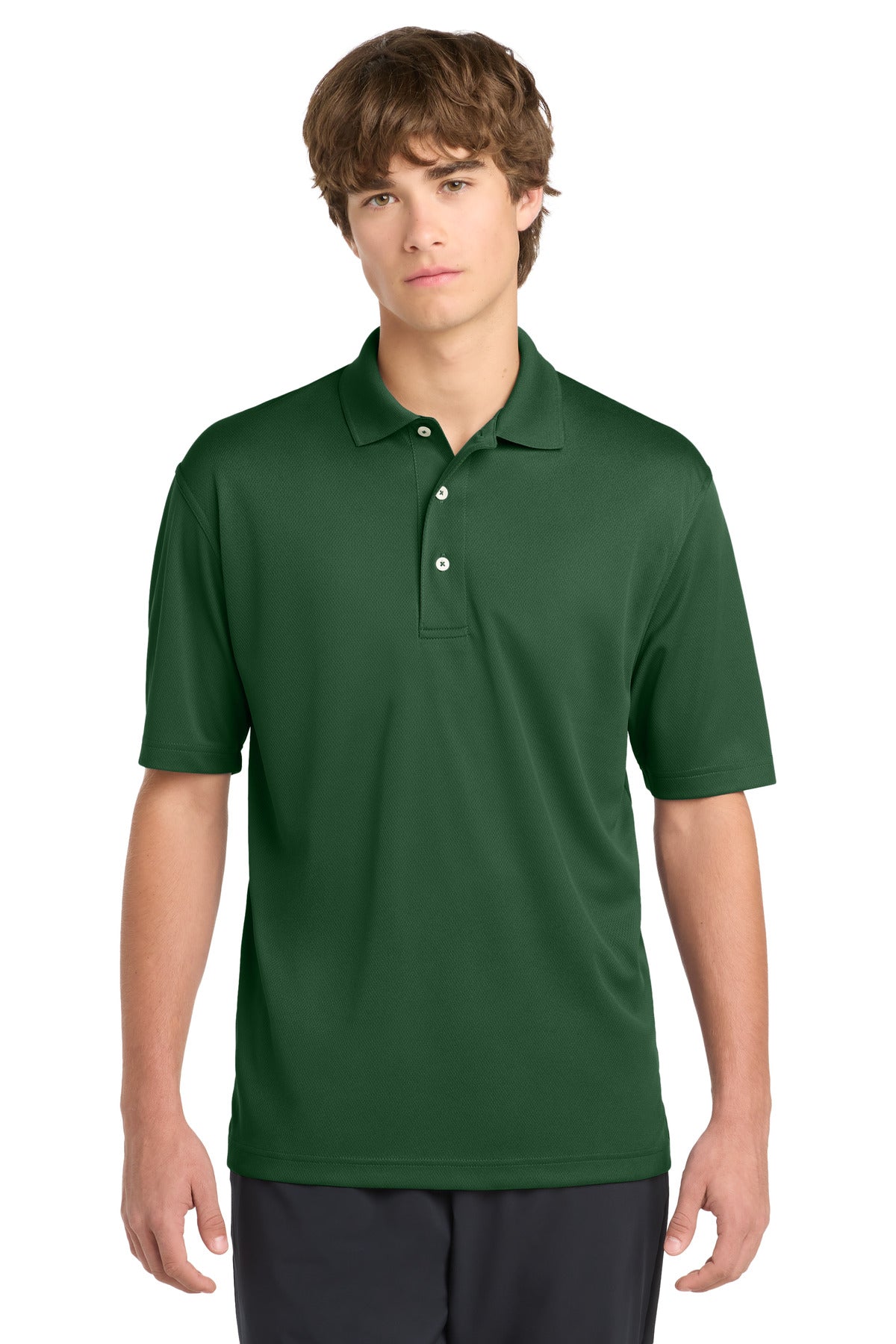 Sport-Tek Dri-Mesh Polo - Forest Green - front