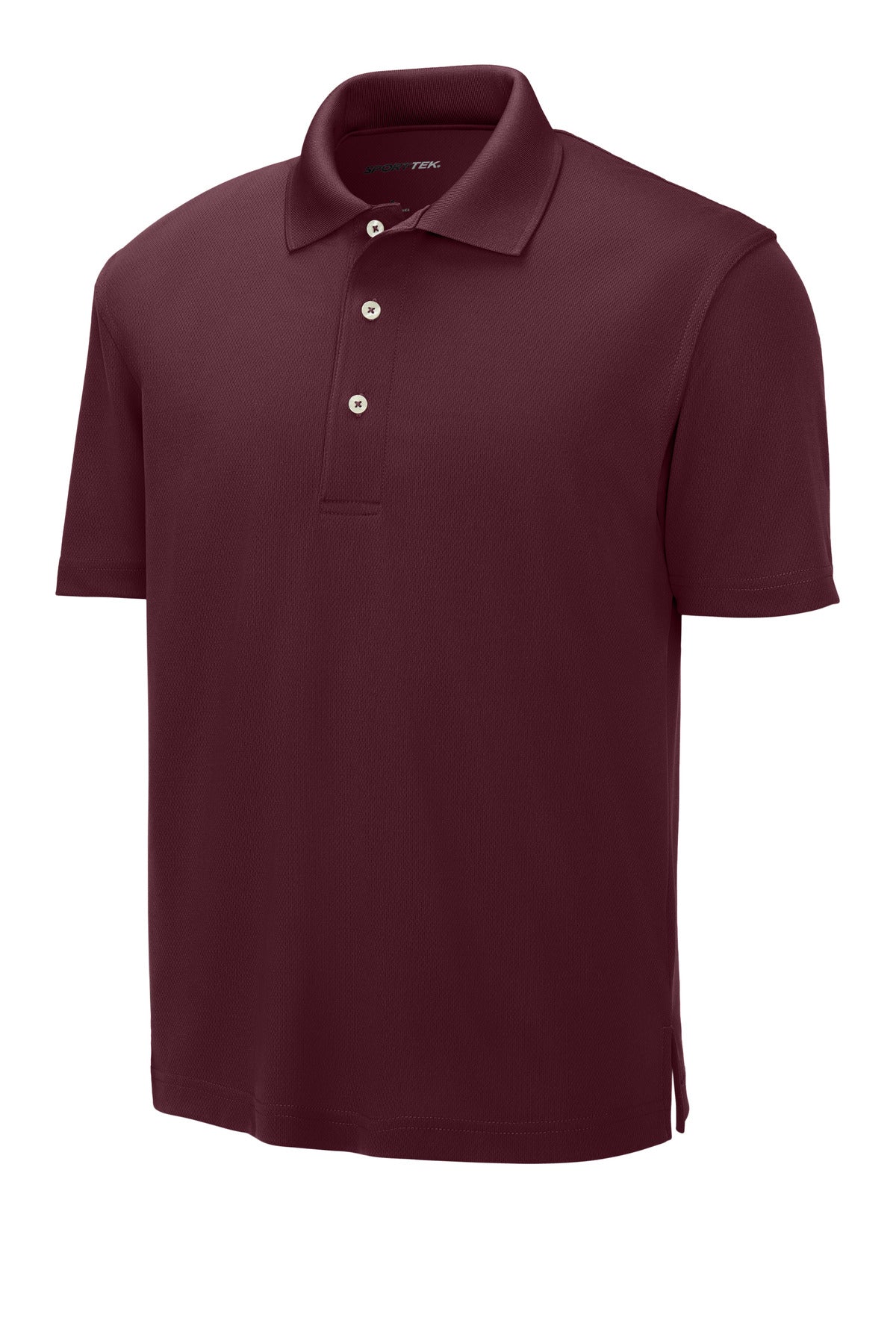 Sport-Tek Dri-Mesh Polo - Maroon - flat front