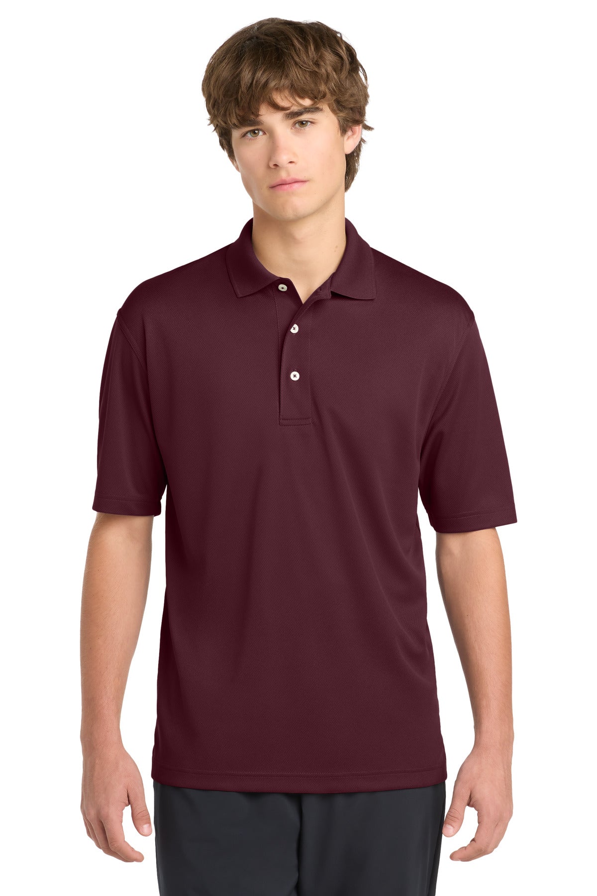 Sport-Tek Dri-Mesh Polo - Maroon - front