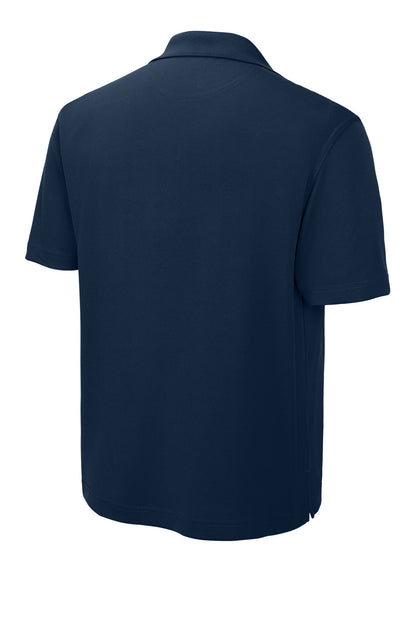 Sport-Tek Dri-Mesh Polo - Navy - flat back