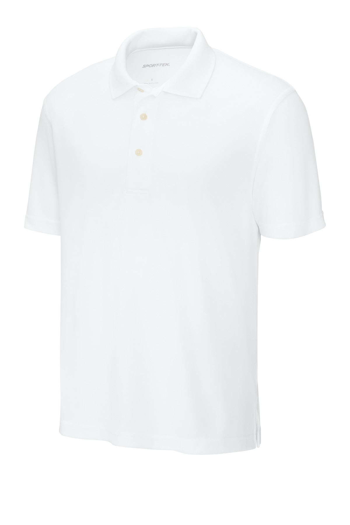 Sport-Tek Dri-Mesh Polo - White - flat front