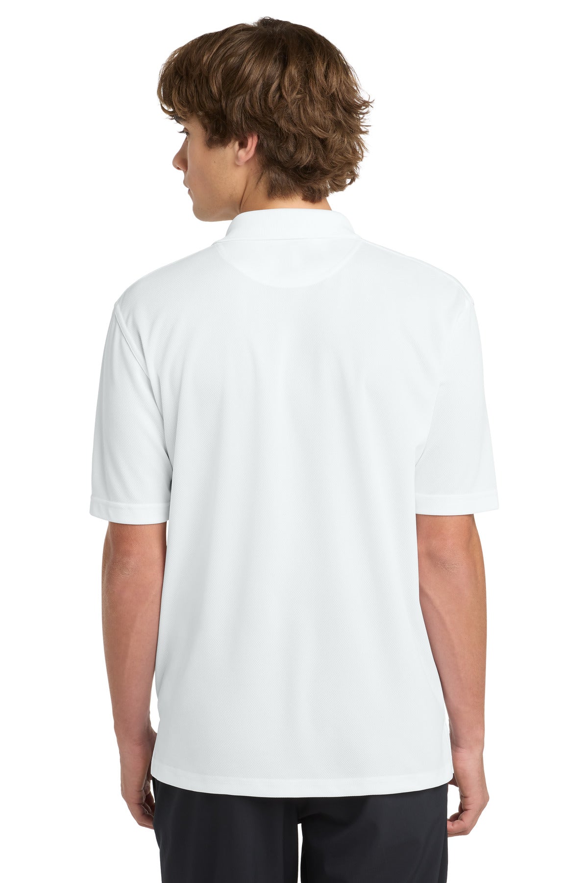 Sport-Tek Dri-Mesh Polo - White - back