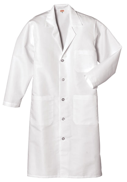Red Kap Lab Coat - White - flat front