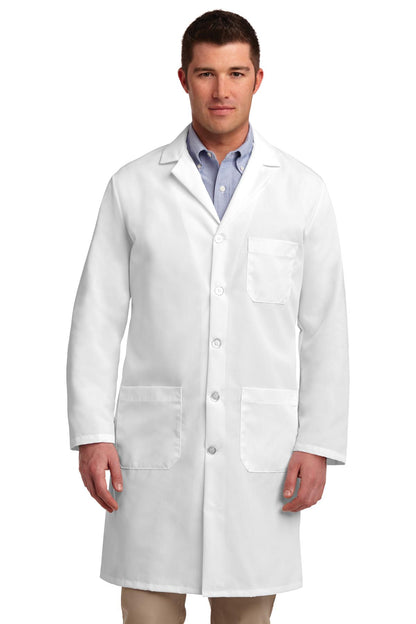 Red Kap Lab Coat - White - front